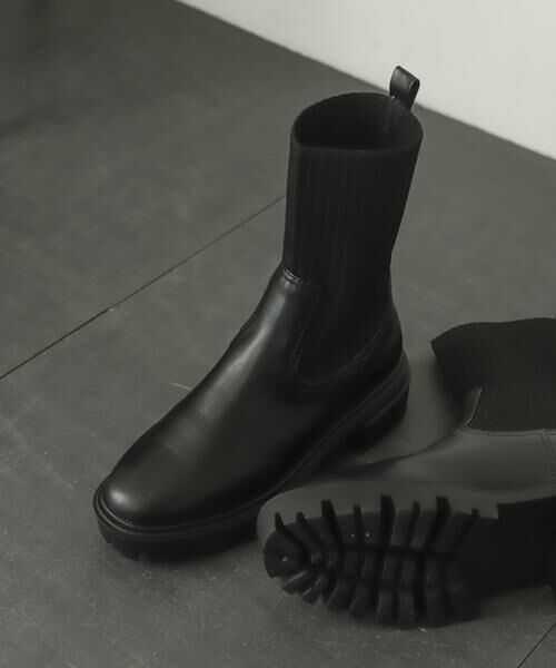 SENSE OF PLACE by URBAN RESEARCH / センスオブプレイス バイ アーバンリサーチ ブーツ（ショート丈） | ボリュームソールニットブーツ | 詳細16