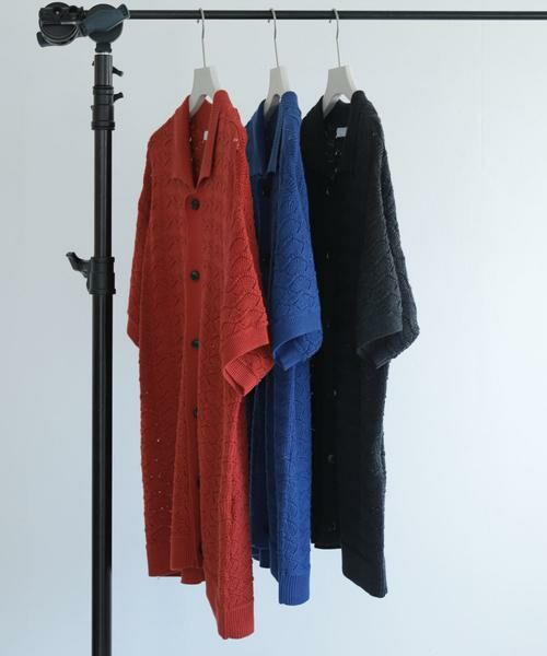 SENSE OF PLACE by URBAN RESEARCH / センスオブプレイス バイ アーバンリサーチ カーディガン・ボレロ | 『ユニセックス』『洗濯可』レースアミカーディガン(5分袖) | 詳細14