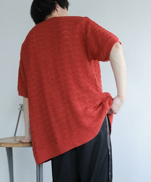 SENSE OF PLACE by URBAN RESEARCH / センスオブプレイス バイ アーバンリサーチ カーディガン・ボレロ | 『ユニセックス』『洗濯可』レースアミカーディガン(5分袖) | 詳細8