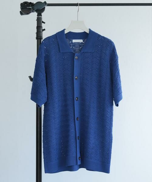 SENSE OF PLACE by URBAN RESEARCH / センスオブプレイス バイ アーバンリサーチ カーディガン・ボレロ | 『ユニセックス』『洗濯可』レースアミカーディガン(5分袖) | 詳細17