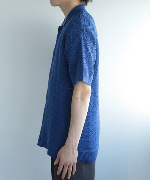 SENSE OF PLACE by URBAN RESEARCH / センスオブプレイス バイ アーバンリサーチ カーディガン・ボレロ | 『ユニセックス』『洗濯可』レースアミカーディガン(5分袖) | 詳細27