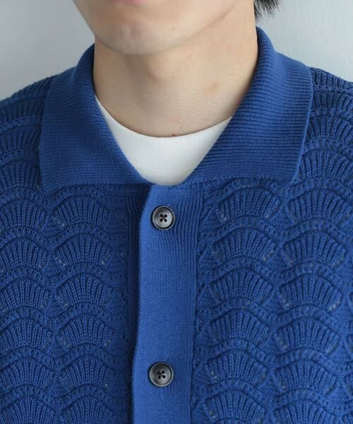 SENSE OF PLACE by URBAN RESEARCH / センスオブプレイス バイ アーバンリサーチ カーディガン・ボレロ | 『ユニセックス』『洗濯可』レースアミカーディガン(5分袖) | 詳細29