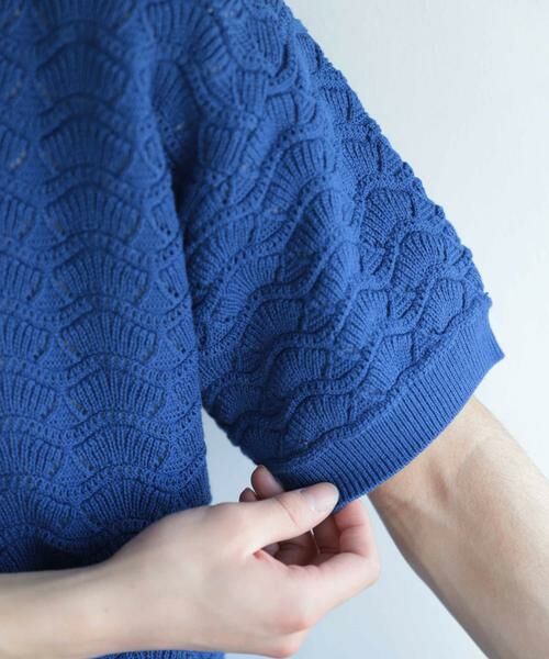 SENSE OF PLACE by URBAN RESEARCH / センスオブプレイス バイ アーバンリサーチ カーディガン・ボレロ | 『ユニセックス』『洗濯可』レースアミカーディガン(5分袖) | 詳細30