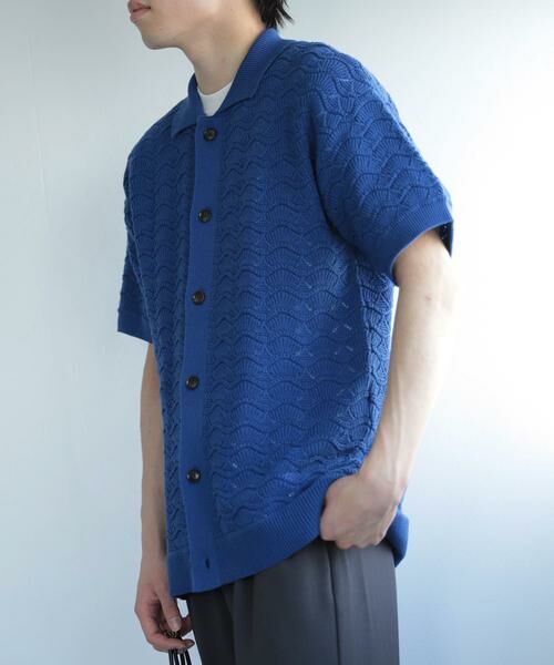 SENSE OF PLACE by URBAN RESEARCH / センスオブプレイス バイ アーバンリサーチ カーディガン・ボレロ | 『ユニセックス』『洗濯可』レースアミカーディガン(5分袖) | 詳細22