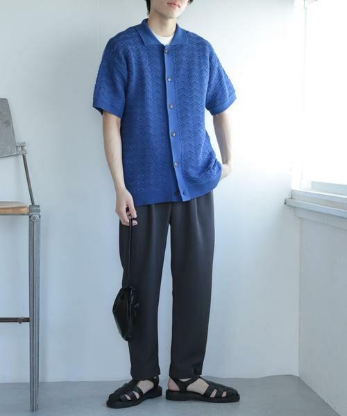 SENSE OF PLACE by URBAN RESEARCH / センスオブプレイス バイ アーバンリサーチ カーディガン・ボレロ | 『ユニセックス』『洗濯可』レースアミカーディガン(5分袖) | 詳細23