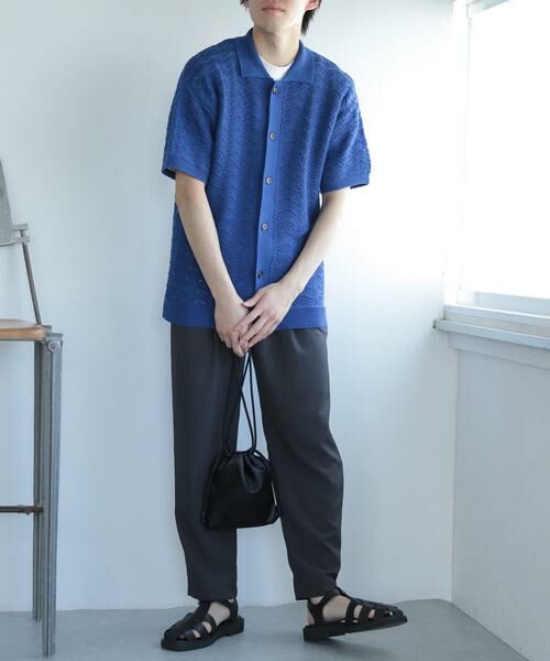 SENSE OF PLACE by URBAN RESEARCH / センスオブプレイス バイ アーバンリサーチ カーディガン・ボレロ | 『ユニセックス』『洗濯可』レースアミカーディガン(5分袖) | 詳細24