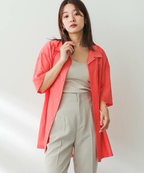 SENSE OF PLACE by URBAN RESEARCH / センスオブプレイス バイ アーバンリサーチ シャツ・ブラウス | シアーシャンブレーオープンカラーシャツ | 詳細1