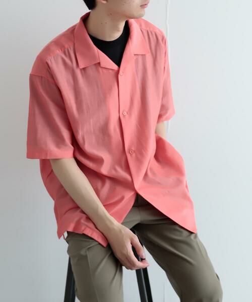 SENSE OF PLACE by URBAN RESEARCH / センスオブプレイス バイ アーバンリサーチ シャツ・ブラウス | シアーシャンブレーオープンカラーシャツ | 詳細4