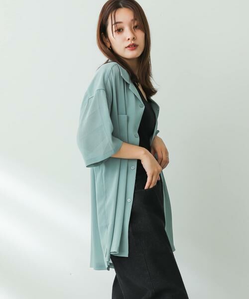 SENSE OF PLACE by URBAN RESEARCH / センスオブプレイス バイ アーバンリサーチ シャツ・ブラウス | シアーシャンブレーオープンカラーシャツ | 詳細25