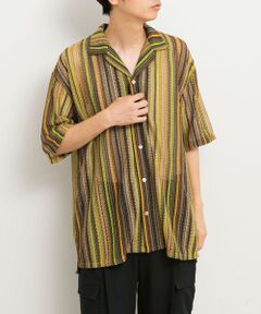 SENSE OF PLACE by URBAN RESEARCH / センスオブプレイス バイ アーバンリサーチ シャツ・ブラウス | マルチストライプレースシャツ(5分袖)