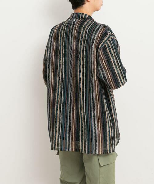 SENSE OF PLACE by URBAN RESEARCH / センスオブプレイス バイ アーバンリサーチ シャツ・ブラウス | マルチストライプレースシャツ(5分袖) | 詳細9