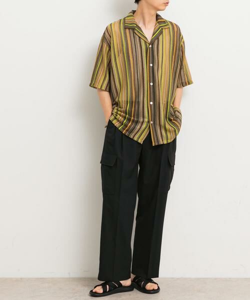 SENSE OF PLACE by URBAN RESEARCH / センスオブプレイス バイ アーバンリサーチ シャツ・ブラウス | マルチストライプレースシャツ(5分袖) | 詳細17