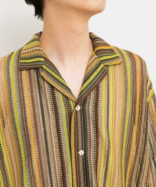 SENSE OF PLACE by URBAN RESEARCH / センスオブプレイス バイ アーバンリサーチ シャツ・ブラウス | マルチストライプレースシャツ(5分袖) | 詳細18