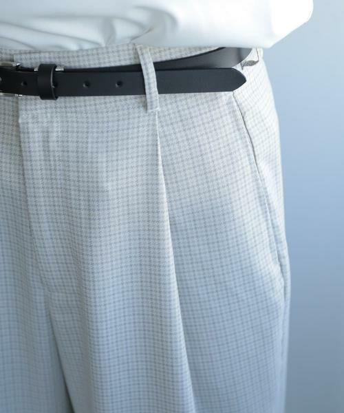 SENSE OF PLACE by URBAN RESEARCH / センスオブプレイス バイ アーバンリサーチ その他パンツ | 『セットアップ対応』『イージーケア』チェックリネンライクボリュームワイドパンツ | 詳細1