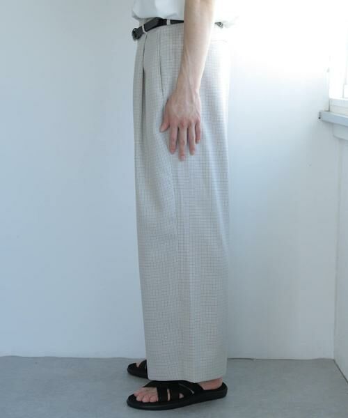 SENSE OF PLACE by URBAN RESEARCH / センスオブプレイス バイ アーバンリサーチ その他パンツ | 『セットアップ対応』『イージーケア』チェックリネンライクボリュームワイドパンツ | 詳細12