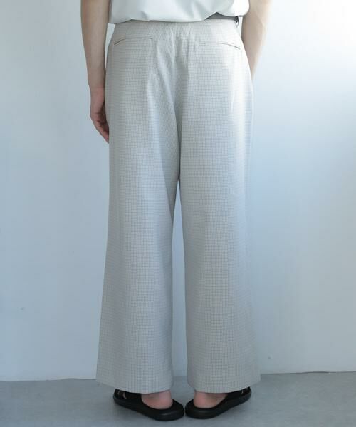 SENSE OF PLACE by URBAN RESEARCH / センスオブプレイス バイ アーバンリサーチ その他パンツ | 『セットアップ対応』『イージーケア』チェックリネンライクボリュームワイドパンツ | 詳細13
