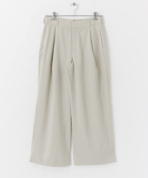 SENSE OF PLACE by URBAN RESEARCH / センスオブプレイス バイ アーバンリサーチ その他パンツ | 『セットアップ対応』『イージーケア』チェックリネンライクボリュームワイドパンツ | 詳細17