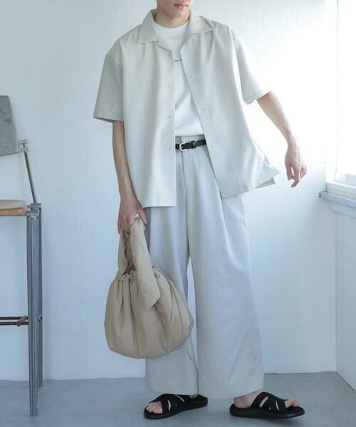 SENSE OF PLACE by URBAN RESEARCH / センスオブプレイス バイ アーバンリサーチ その他パンツ | 『セットアップ対応』『イージーケア』チェックリネンライクボリュームワイドパンツ | 詳細8