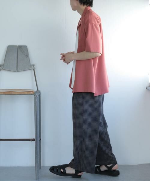 SENSE OF PLACE by URBAN RESEARCH / センスオブプレイス バイ アーバンリサーチ その他パンツ | 『セットアップ対応』『イージーケア』チェックリネンライクボリュームワイドパンツ | 詳細28