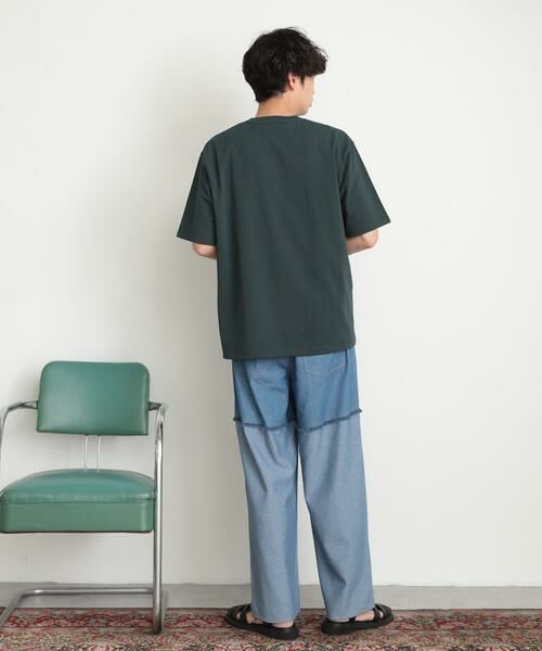 SENSE OF PLACE by URBAN RESEARCH / センスオブプレイス バイ アーバンリサーチ デニムパンツ | デニムフリンジシャンブレーワイドパンツ | 詳細8