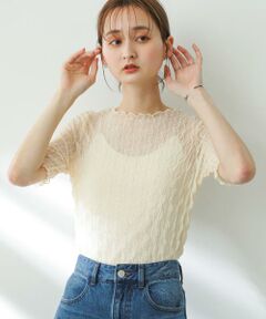 SENSE OF PLACE by URBAN RESEARCH / センスオブプレイス バイ アーバンリサーチ Tシャツ | ウェーブパターンシアートップ(5分袖)