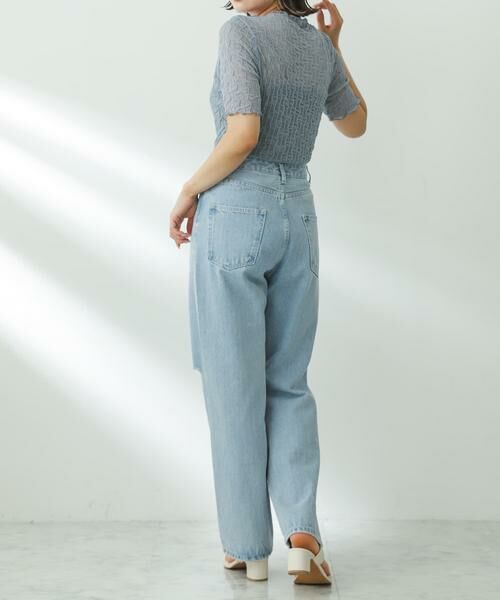 SENSE OF PLACE by URBAN RESEARCH / センスオブプレイス バイ アーバンリサーチ Tシャツ | ウェーブパターンシアートップ(5分袖) | 詳細3