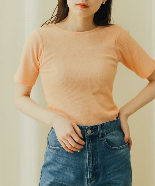 SENSE OF PLACE by URBAN RESEARCH / センスオブプレイス バイ アーバンリサーチ Tシャツ | 2WAYメランジリブTシャツ(半袖) | 詳細1