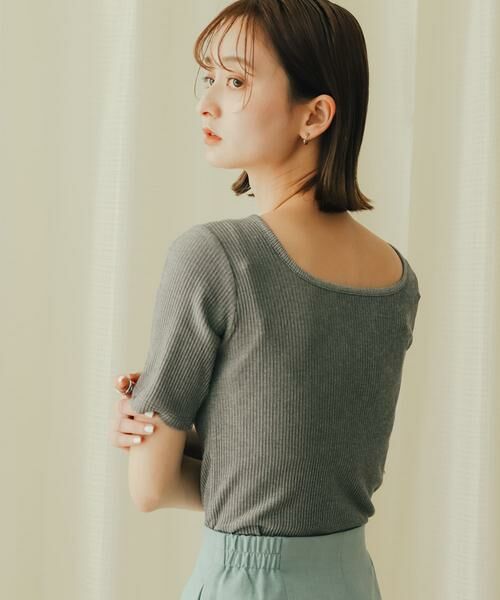 SENSE OF PLACE by URBAN RESEARCH / センスオブプレイス バイ アーバンリサーチ Tシャツ | 2WAYメランジリブTシャツ(半袖) | 詳細7