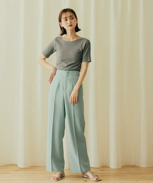 SENSE OF PLACE by URBAN RESEARCH / センスオブプレイス バイ アーバンリサーチ Tシャツ | 2WAYメランジリブTシャツ(半袖) | 詳細8