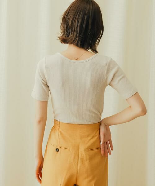 SENSE OF PLACE by URBAN RESEARCH / センスオブプレイス バイ アーバンリサーチ Tシャツ | 2WAYメランジリブTシャツ(半袖) | 詳細12