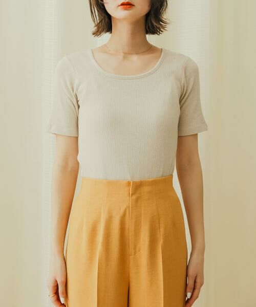 SENSE OF PLACE by URBAN RESEARCH / センスオブプレイス バイ アーバンリサーチ Tシャツ | 2WAYメランジリブTシャツ(半袖) | 詳細14