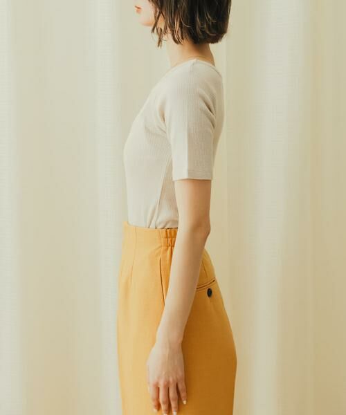 SENSE OF PLACE by URBAN RESEARCH / センスオブプレイス バイ アーバンリサーチ Tシャツ | 2WAYメランジリブTシャツ(半袖) | 詳細15