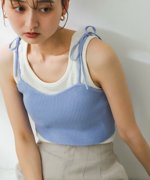 SENSE OF PLACE by URBAN RESEARCH / センスオブプレイス バイ アーバンリサーチ その他トップス | リブニットビスチェ | 詳細1