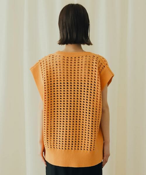 SENSE OF PLACE by URBAN RESEARCH / センスオブプレイス バイ アーバンリサーチ ベスト | ホールメッシュキーネックニットベスト | 詳細13
