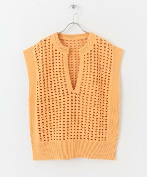 SENSE OF PLACE by URBAN RESEARCH / センスオブプレイス バイ アーバンリサーチ ベスト | ホールメッシュキーネックニットベスト | 詳細14