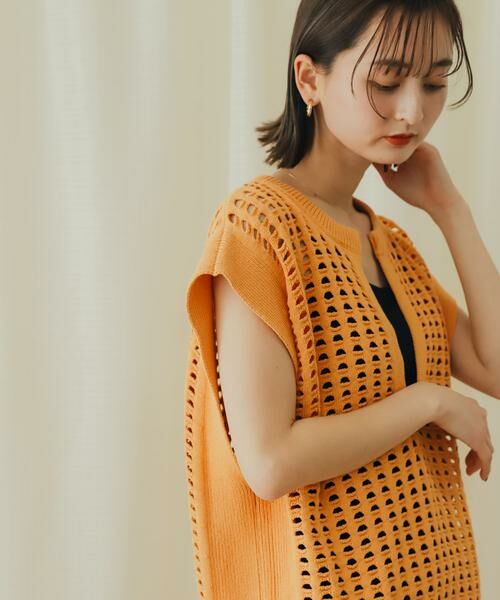 SENSE OF PLACE by URBAN RESEARCH / センスオブプレイス バイ アーバンリサーチ ベスト | ホールメッシュキーネックニットベスト | 詳細5