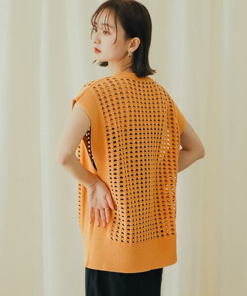 SENSE OF PLACE by URBAN RESEARCH / センスオブプレイス バイ アーバンリサーチ ベスト | ホールメッシュキーネックニットベスト | 詳細7