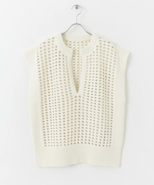 SENSE OF PLACE by URBAN RESEARCH / センスオブプレイス バイ アーバンリサーチ ベスト | ホールメッシュキーネックニットベスト | 詳細28