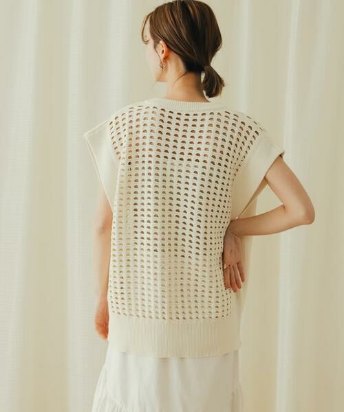 SENSE OF PLACE by URBAN RESEARCH / センスオブプレイス バイ アーバンリサーチ ベスト | ホールメッシュキーネックニットベスト | 詳細18