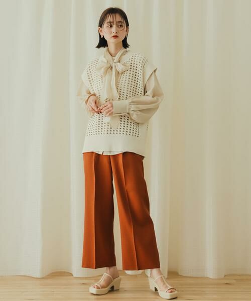 SENSE OF PLACE by URBAN RESEARCH / センスオブプレイス バイ アーバンリサーチ ベスト | ホールメッシュキーネックニットベスト | 詳細25