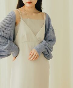 SENSE OF PLACE by URBAN RESEARCH / センスオブプレイス バイ アーバンリサーチ カーディガン・ボレロ | ラメバックオープンメッシュボレロ