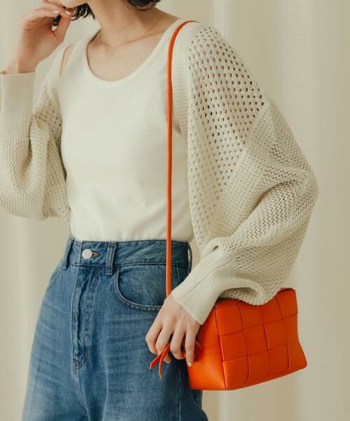 SENSE OF PLACE by URBAN RESEARCH / センスオブプレイス バイ アーバンリサーチ カーディガン・ボレロ | ラメバックオープンメッシュボレロ | 詳細6