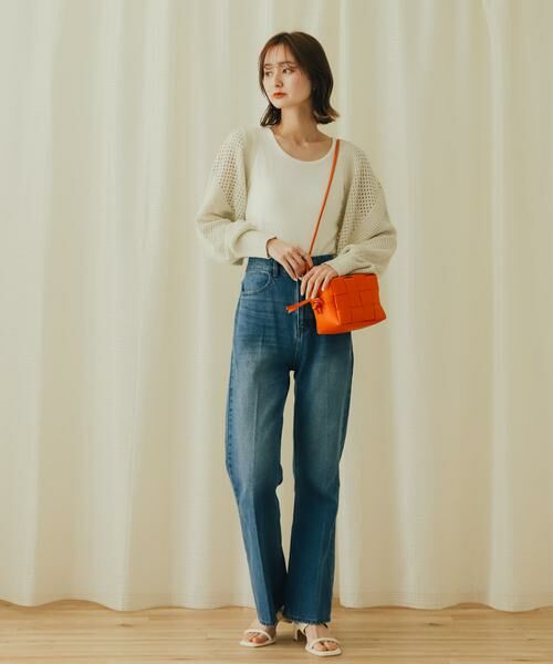 SENSE OF PLACE by URBAN RESEARCH / センスオブプレイス バイ アーバンリサーチ カーディガン・ボレロ | ラメバックオープンメッシュボレロ | 詳細9