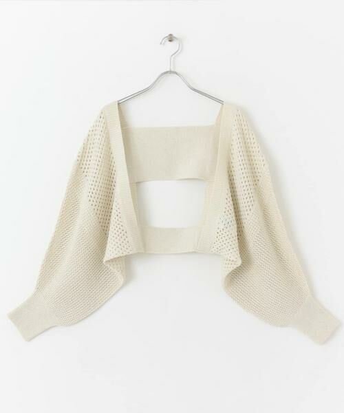 SENSE OF PLACE by URBAN RESEARCH / センスオブプレイス バイ アーバンリサーチ カーディガン・ボレロ | ラメバックオープンメッシュボレロ | 詳細14