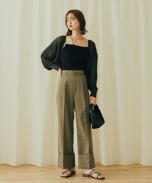 SENSE OF PLACE by URBAN RESEARCH / センスオブプレイス バイ アーバンリサーチ カーディガン・ボレロ | ラメバックオープンメッシュボレロ | 詳細19