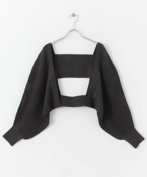 SENSE OF PLACE by URBAN RESEARCH / センスオブプレイス バイ アーバンリサーチ カーディガン・ボレロ | ラメバックオープンメッシュボレロ | 詳細20