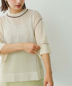 SENSE OF PLACE by URBAN RESEARCH / センスオブプレイス バイ アーバンリサーチ ニット・セーター | シアートリミングセーター