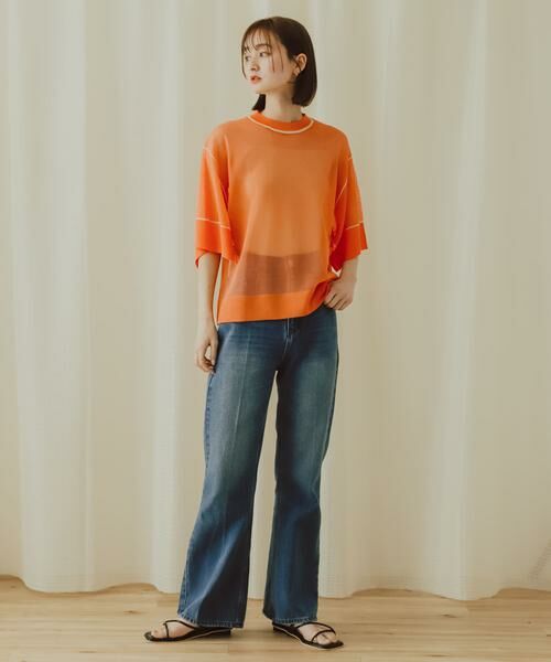 SENSE OF PLACE by URBAN RESEARCH / センスオブプレイス バイ アーバンリサーチ ニット・セーター | シアートリミングセーター | 詳細9