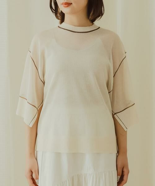 SENSE OF PLACE by URBAN RESEARCH / センスオブプレイス バイ アーバンリサーチ ニット・セーター | シアートリミングセーター | 詳細24