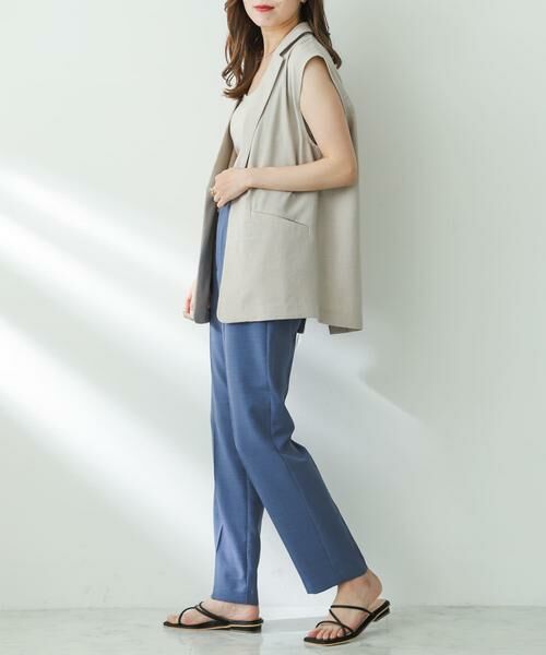 SENSE OF PLACE by URBAN RESEARCH / センスオブプレイス バイ アーバンリサーチ その他パンツ | リネンライクハイウエストテーパードパンツ | 詳細4